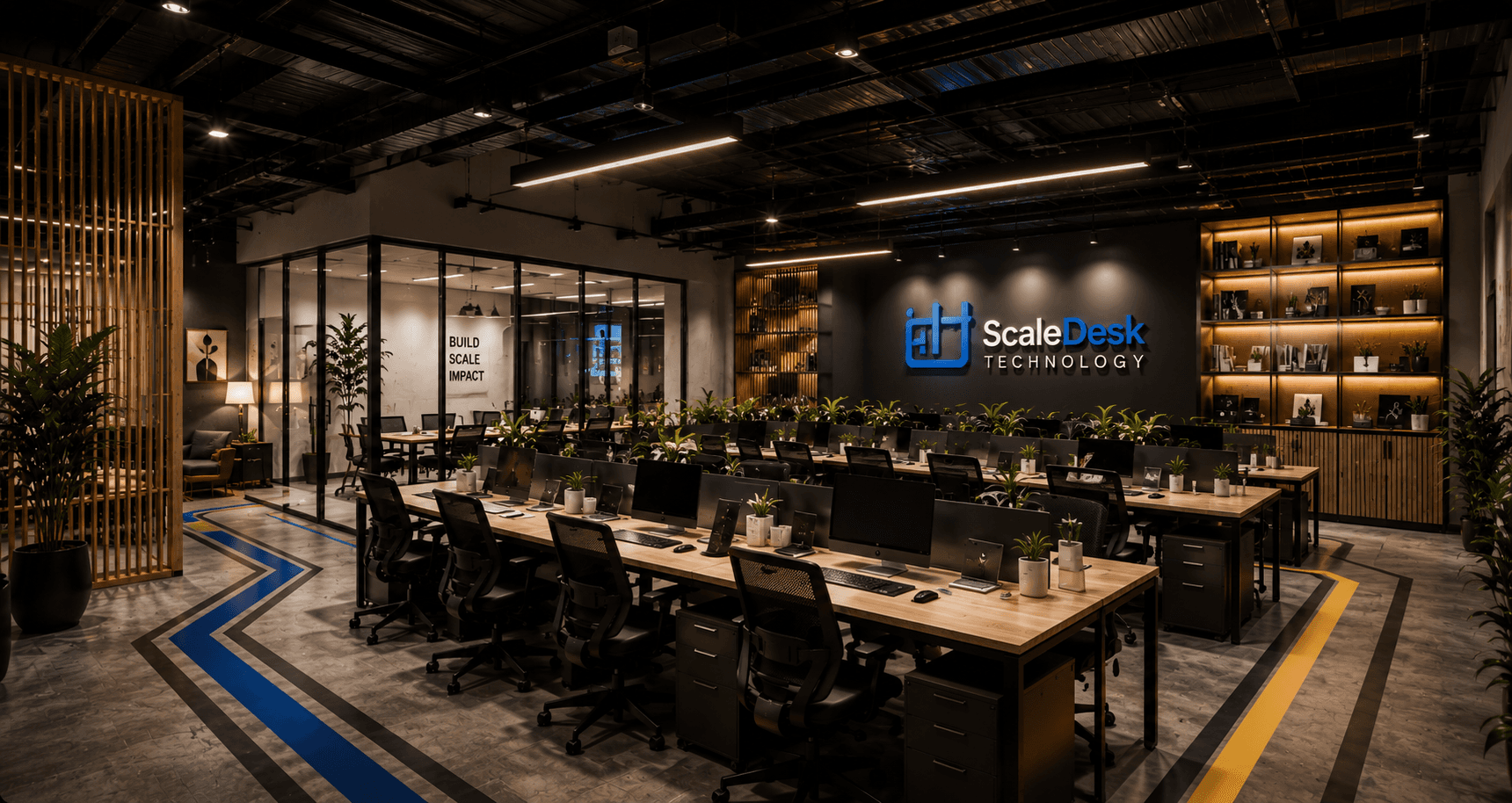 ScaleDesk Technology office and engineering workspace